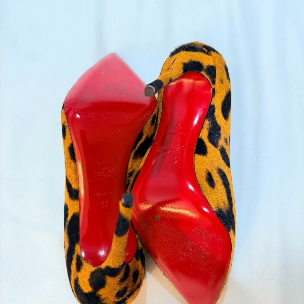 Christian Louboutin Animal Print Heels - Picture 3 of 7